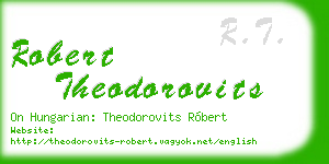 robert theodorovits business card