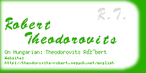 robert theodorovits business card